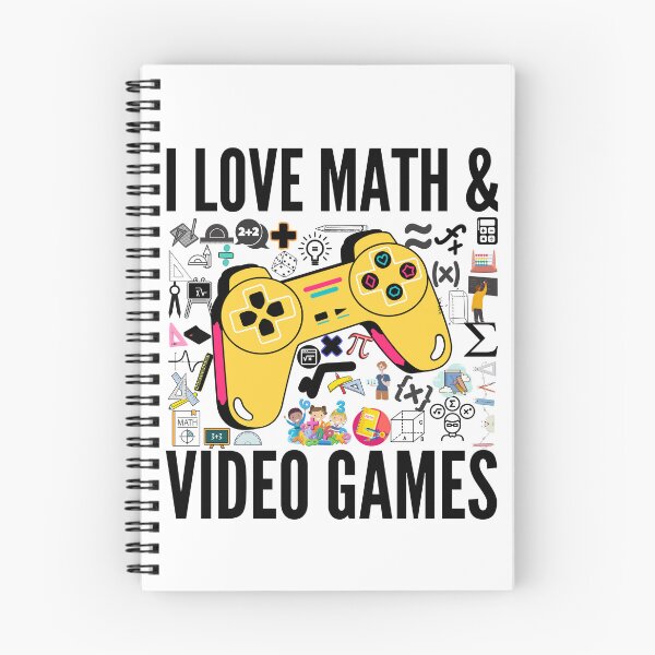 Item preview, I Love Math and Video Games Cool Gaming Student Funny Gamer designed and sold by PrixSympa.