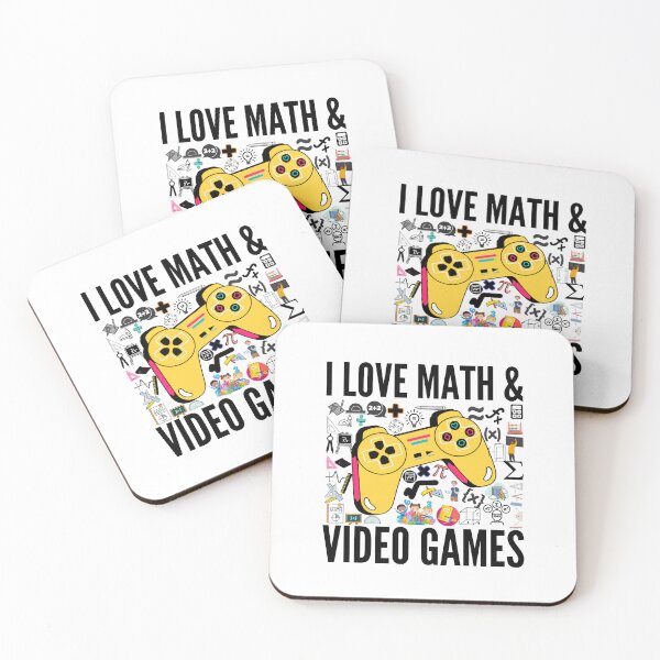 Item preview, I Love Math and Video Games Cool Gaming Student Funny Gamer designed and sold by PrixSympa.