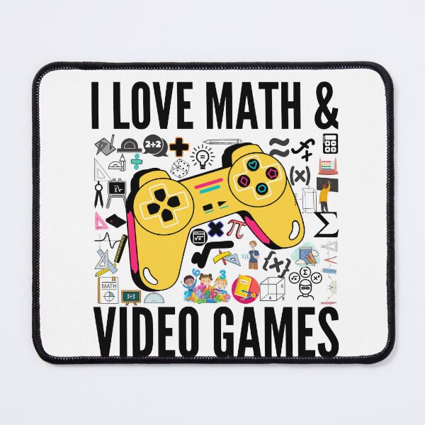 Item preview, I Love Math and Video Games Cool Gaming Student Funny Gamer designed and sold by PrixSympa.