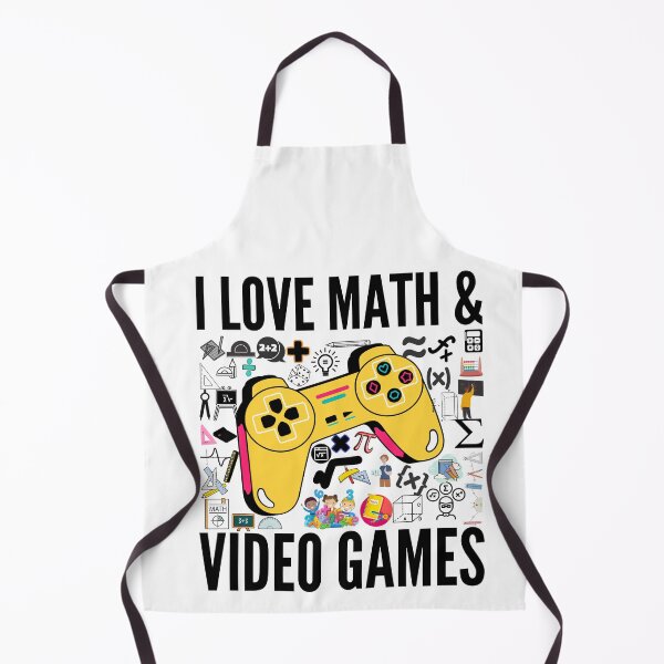 Item preview, I Love Math and Video Games Cool Gaming Student Funny Gamer designed and sold by PrixSympa.