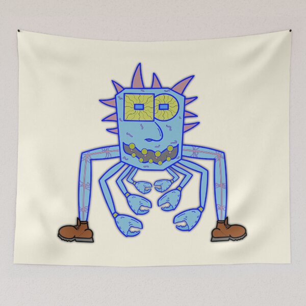 Item preview, Squeenal - Crab Creature - Crab Monster - Off-White Background designed and sold by Squeenal461.