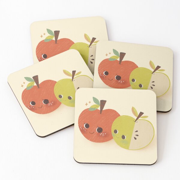 Item preview, kawaii apples designed and sold by Lashmit Alcalá.
