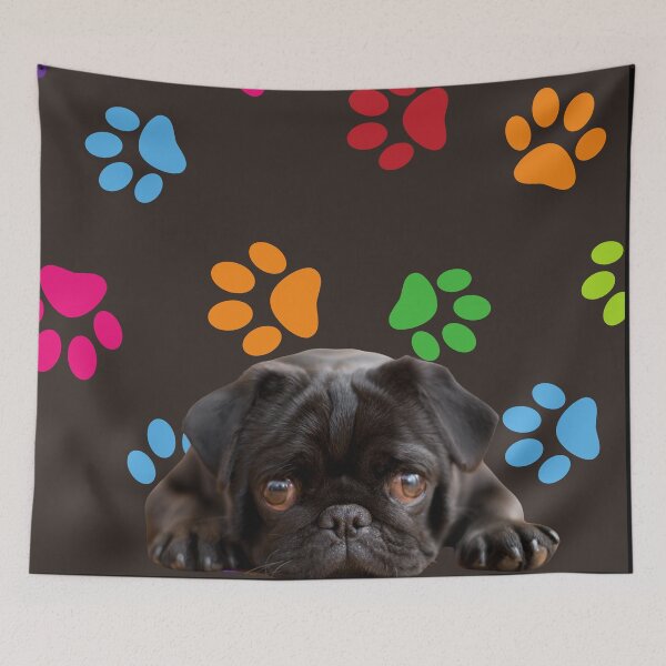 Item preview, Puppy Paw Print Pattern designed and sold by HappyLifeCreate.