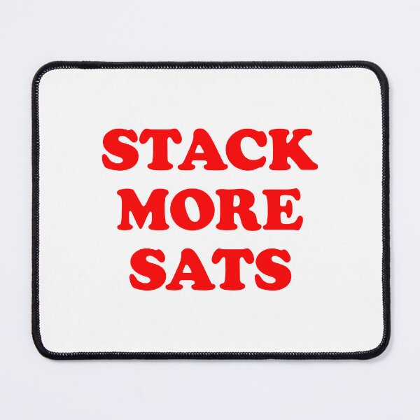 Item preview, Stack more sats (red) designed and sold by NautilusMare.