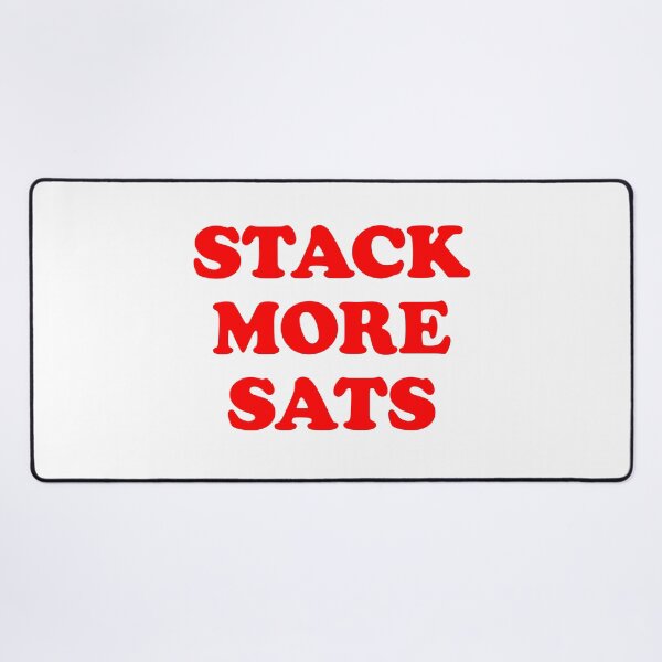 Item preview, Stack more sats (red) designed and sold by NautilusMare.