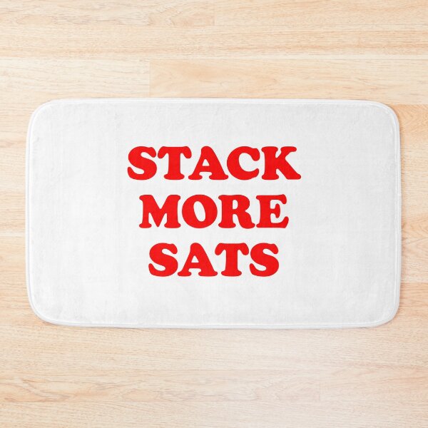 Item preview, Stack more sats (red) designed and sold by NautilusMare.