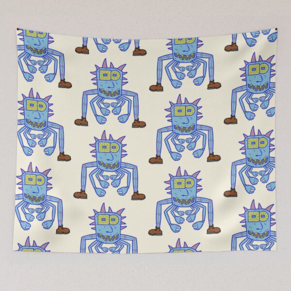 Item preview, Squeenal - Crab Creature - Crab Monster - Off-White Background - Fun Pattern designed and sold by Squeenal461.