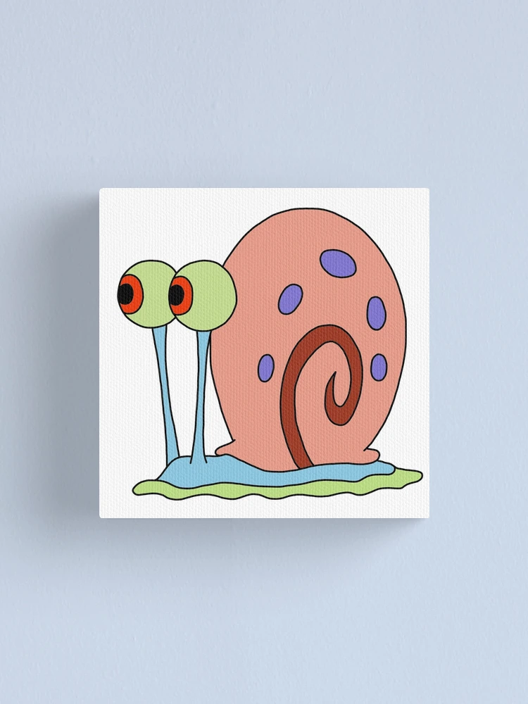 Gary the Snail Painting Original high quality Artwork Acrylic Painting Spongebob Square Art Stretched Canvas 8 by 8 “ by MagicalPaintings25