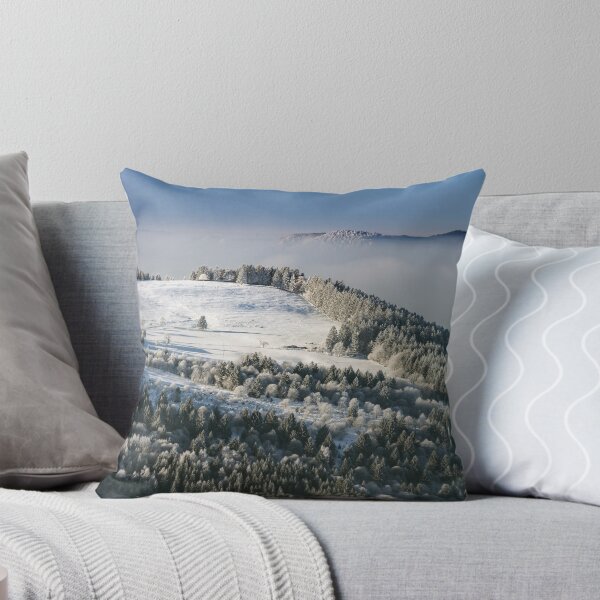 Item preview, Aerial winter mountains panoramic view. Picturesque and gorgeous wintry scene. Alsace, France.  Frozen trees. designed and sold by Alexander Sorokopud.