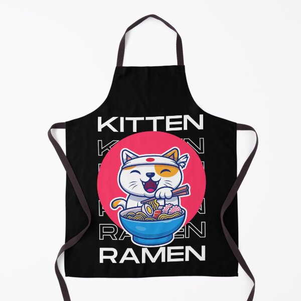 Item preview, Kitten Cat Eating Ramen Cute Noodles Kawaii Cat Japanese Cat Eating Ramen designed and sold by EyanShop.