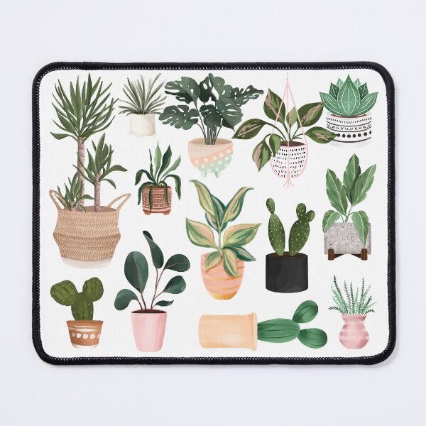 Item preview, Plant Lovers Watercolor Potted Plants designed and sold by Moodthology.