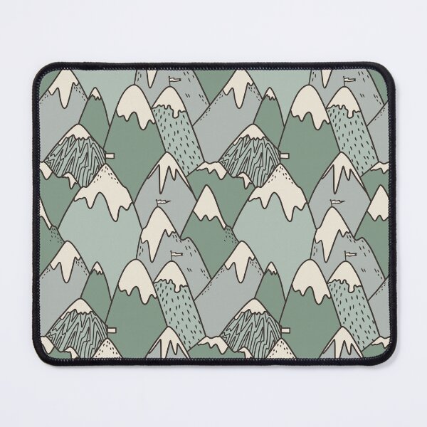 Item preview, Muted Green Adventure Mountains designed and sold by Meg Parkes.