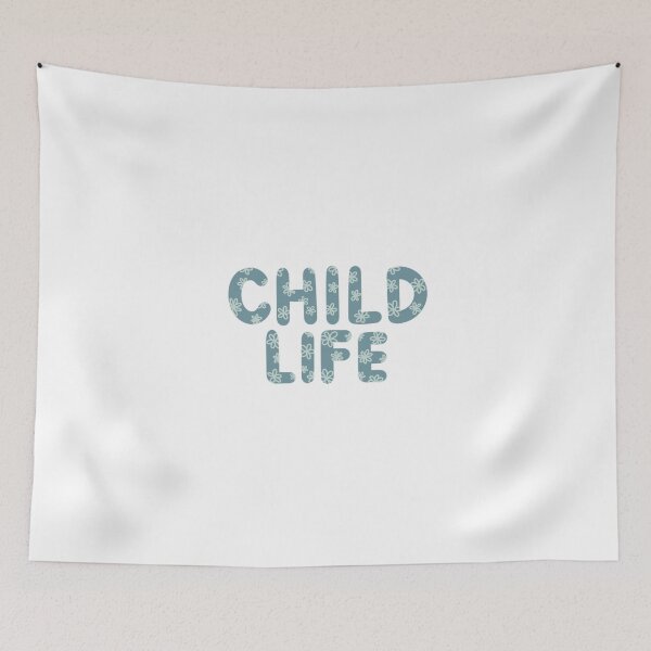 Item preview, CHILD LIFE - blue flowers designed and sold by Tia Blodgett.