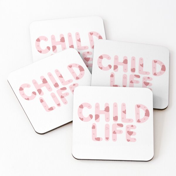 Item preview, CHILD LIFE - pink hearts designed and sold by Tia Blodgett.