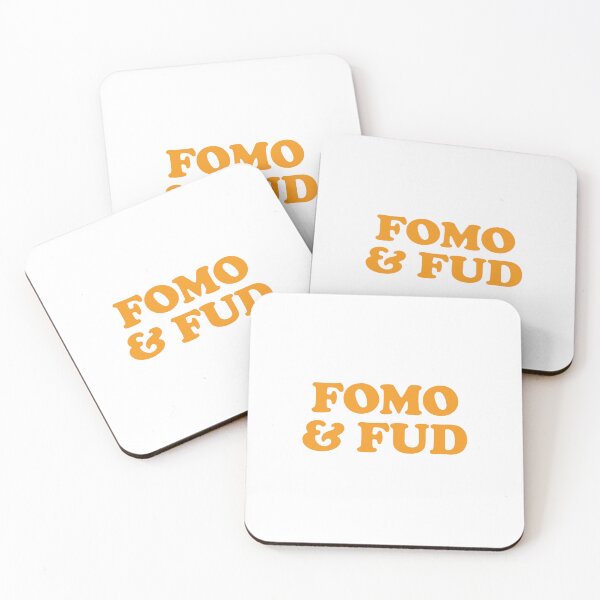 Item preview, Fomo & Fud Bitcoin (Bitcoin Orange / Vintage Edition) designed and sold by NautilusMare.