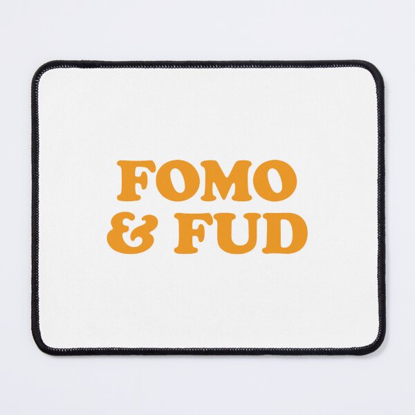Item preview, Fomo & Fud Bitcoin (Bitcoin Orange / Vintage Edition) designed and sold by NautilusMare.