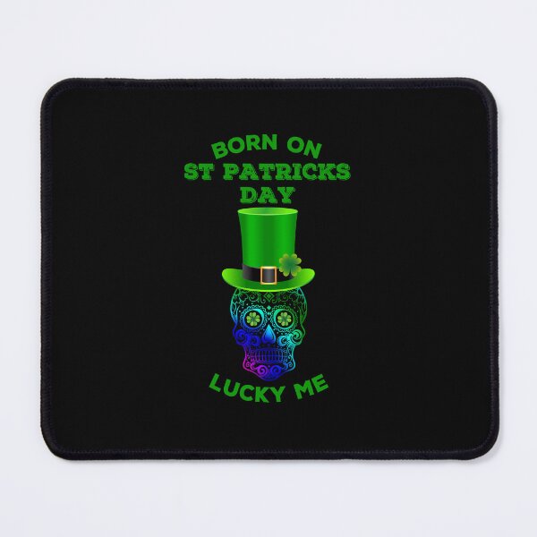 Item preview, Born On St Patricks Day Skull Lucky Me designed and sold by WanderTravels.
