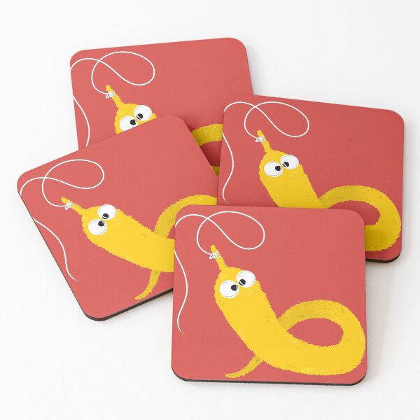 Item preview, Worm on a String - Yellow designed and sold by JunkSprout.