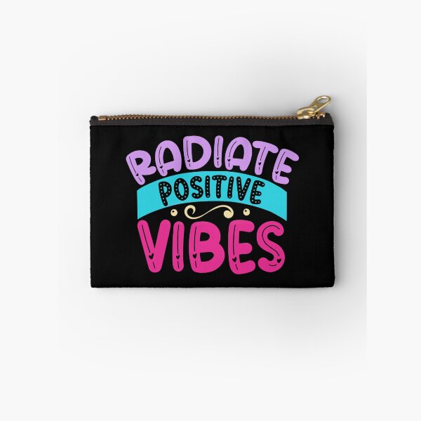 Item preview, Radiate Positive Vibes, Multicolor Typography with Hearts designed and sold by MamaSweetea.