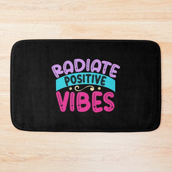 Item preview, Radiate Positive Vibes, Multicolor Typography with Hearts designed and sold by MamaSweetea.