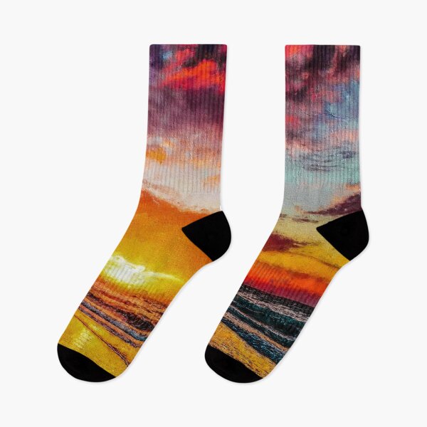 Item preview, Ocean Waves and Beach Shore at Sunset, Romantic View designed and sold by Paintcorner.