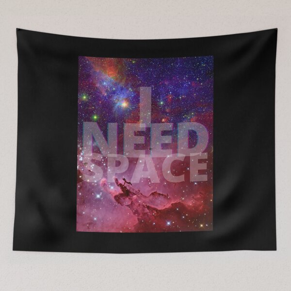Item preview, I Need Space - Red, Purple Galaxy 2 designed and sold by Quirkdom.