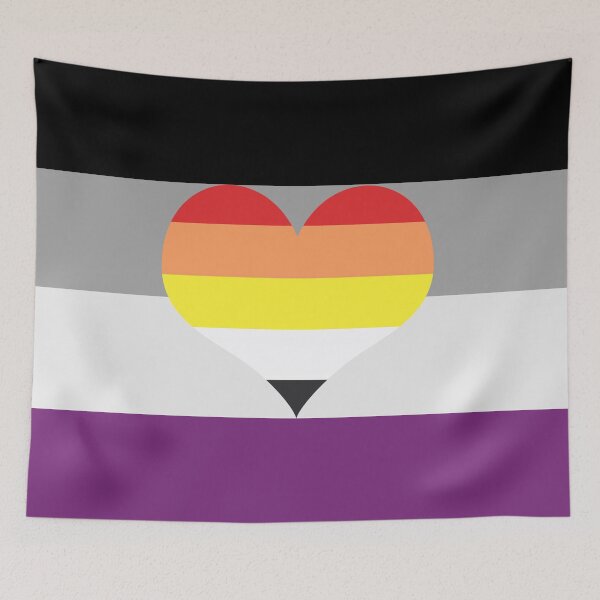 Item preview, Asexual Lithoromantic (Akioromantic) Pride Flag designed and sold by DarkVulpine.