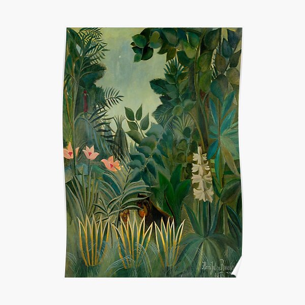 Henri Rousseau - The Equatorial Jungle Poster