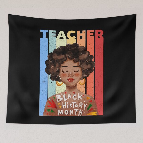Item preview, Black Women Teacher Afro - Black History Month Black Teacher designed and sold by Linery Brand.