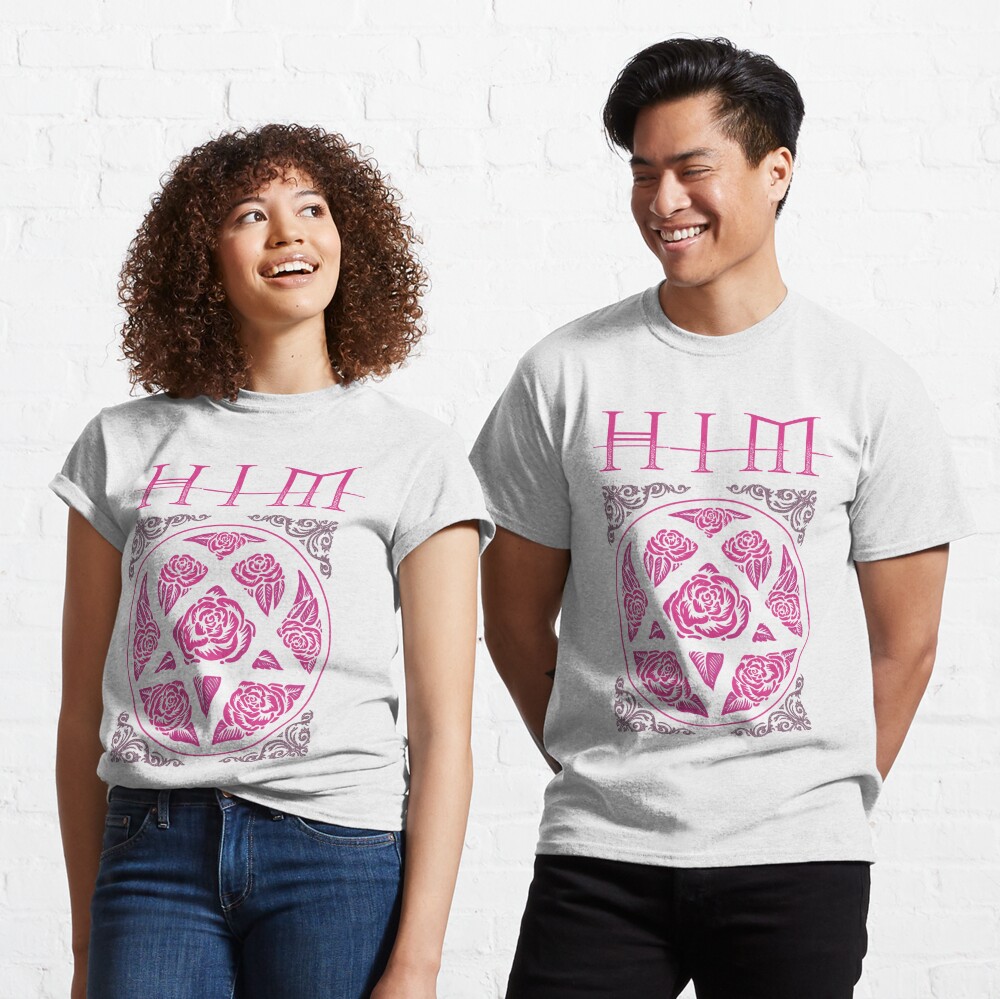 Discover Heartagram HIM Band Rosa Band-Logo Classic T-Shirt