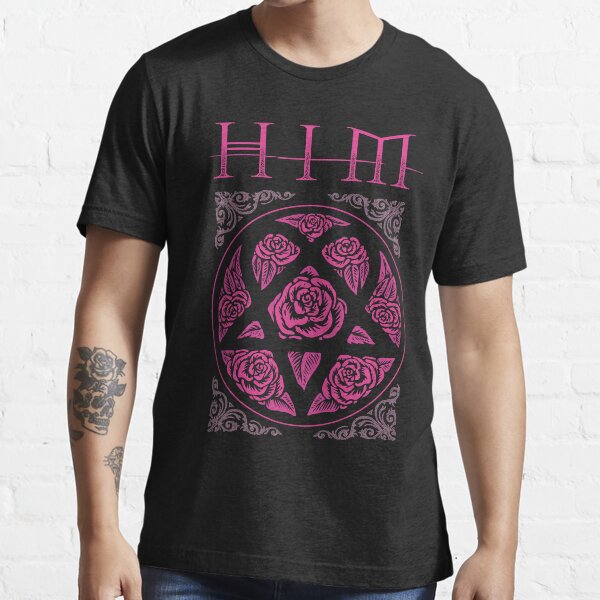 Heartagram ihn Band-T-Stück Heartagram T-Stück Rosa ihn Band-Logo Essential T-Shirt