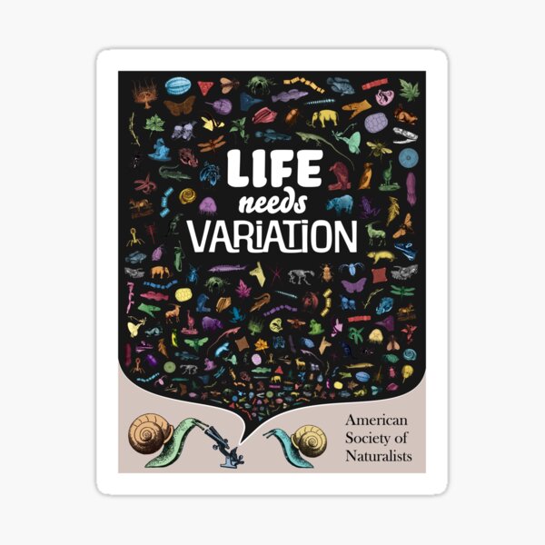Life Needs Variation (English; Dark) Sticker