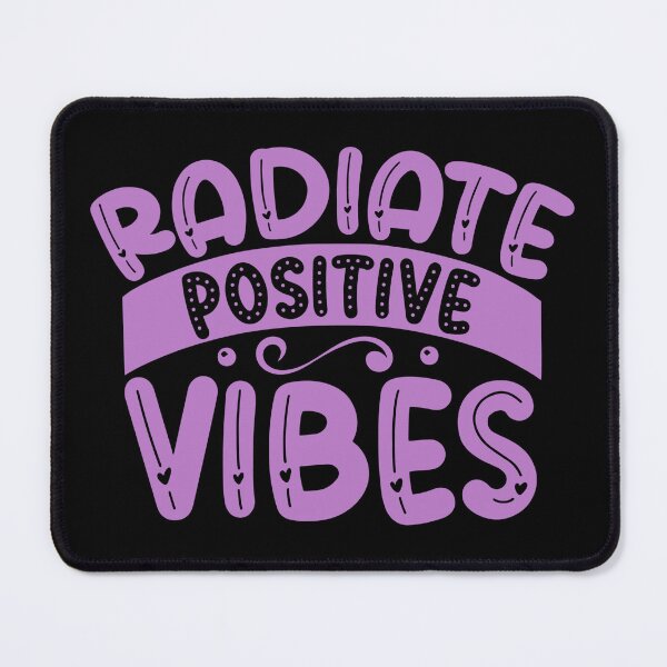 Item preview, Radiate Positive Vibes, Purple Typography with Hearts designed and sold by MamaSweetea.
