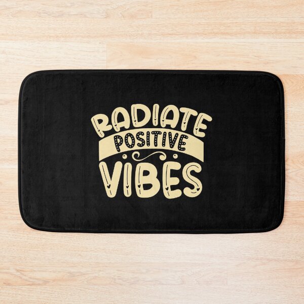 Item preview, Radiate Positive Vibes, Yellow Typography with Hearts designed and sold by MamaSweetea.