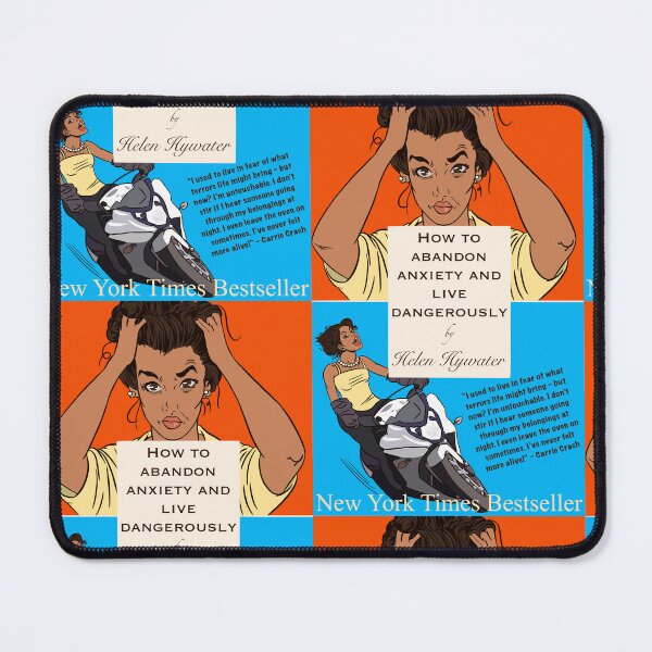 Item preview, 'How to abandon anxiety and live dangerously' - Self Help Parody Book Cover designed and sold by gaslight-n.