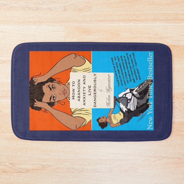 Item preview, 'How to abandon anxiety and live dangerously' - Self Help Parody Book Cover designed and sold by gaslight-n.