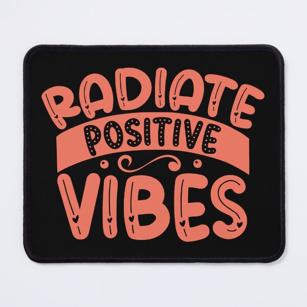 Item preview, Radiate Positive Vibes, Orange Typography with Hearts designed and sold by MamaSweetea.