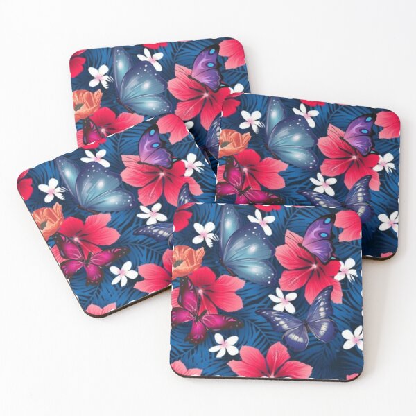 Item preview, Jungle night flowers and butterflies designed and sold by SKMAXX.