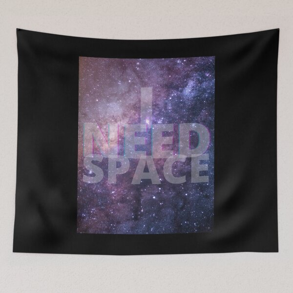 Item preview, I Need Space - Purple Starry Galaxy designed and sold by Quirkdom.