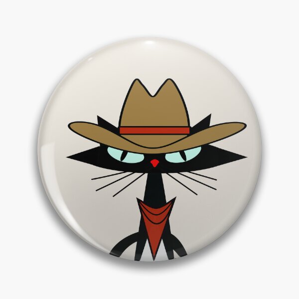 Item preview, MCM atomic cat dressed up like a cowboy designed and sold by BossAtomic.