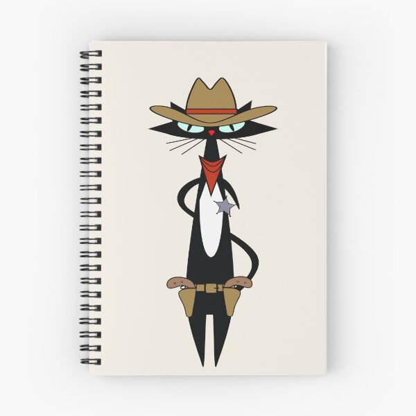 Item preview, MCM atomic cat dressed up like a cowboy designed and sold by BossAtomic.