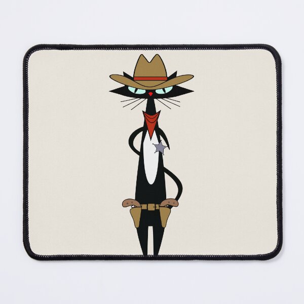 Item preview, MCM atomic cat dressed up like a cowboy designed and sold by BossAtomic.