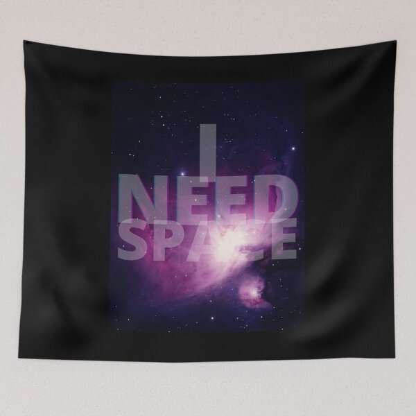 Item preview, I Need Space - Purple Galaxy 3 designed and sold by Quirkdom.
