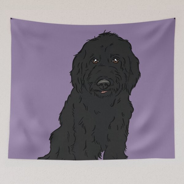 Item preview, Black Labradoodle  designed and sold by rmcbuckeye.