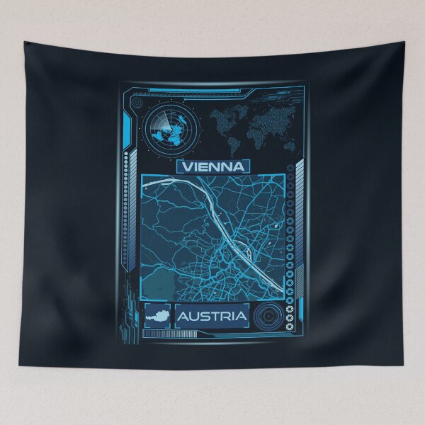 Item preview, VIENNA MAP AUSTRIA designed and sold by hatimelhag.