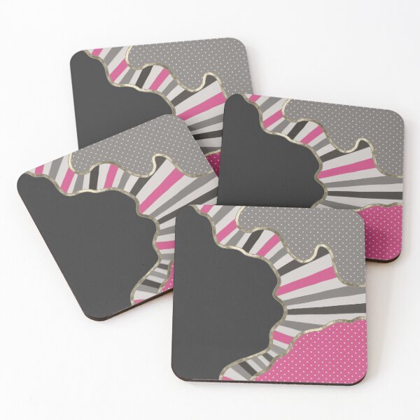 Item preview, Polka dots, abstract, lines, stripes, waves, modern, elegant, pink designed and sold by Svitac.