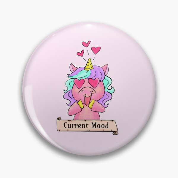 Item preview, Unicorn Current Mood: Heart Eyes designed and sold by Imaginessa.