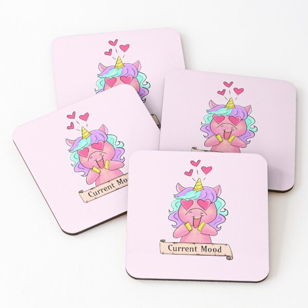 Item preview, Unicorn Current Mood: Heart Eyes designed and sold by Imaginessa.