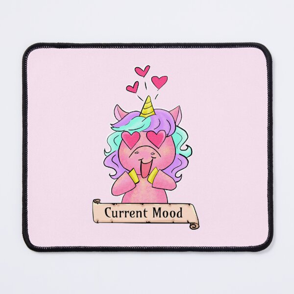 Item preview, Unicorn Current Mood: Heart Eyes designed and sold by Imaginessa.