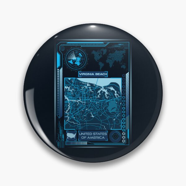 Item preview, VIRGINIA BEACH MAP USA designed and sold by hatimelhag.
